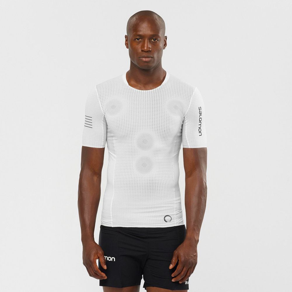 Salomon Israel S/LAB NSO - Mens Tops - White (EKDB-86240)